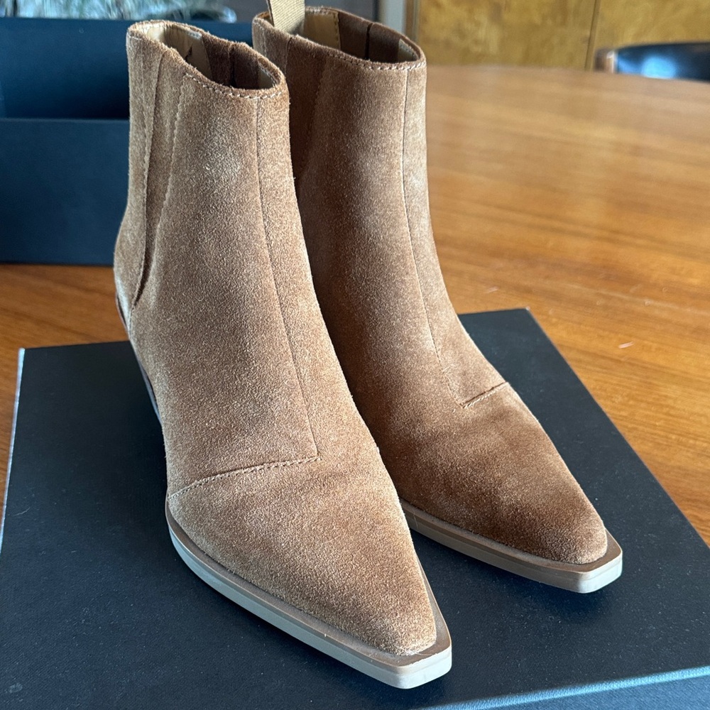 rag & bone Tan Suede Ankle Boots Dart